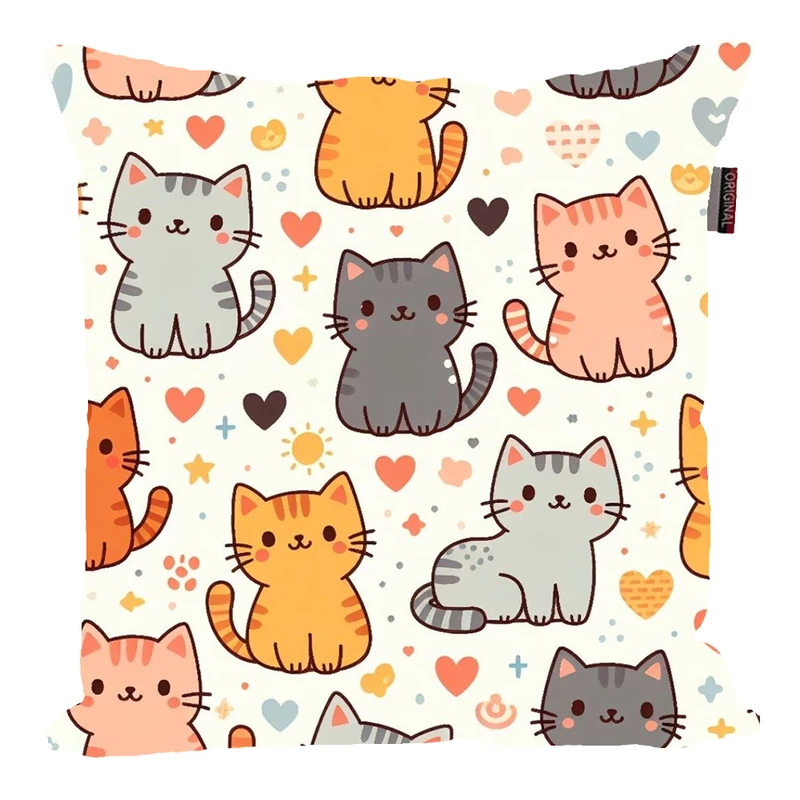 کوسن پاد آفرین مدل فانتزی طرح عروسکی گربه کد PK30556