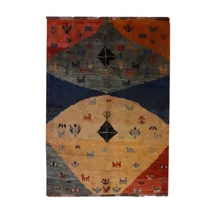 گبه دستبافت دو متری کد NKP.G.C.1/13