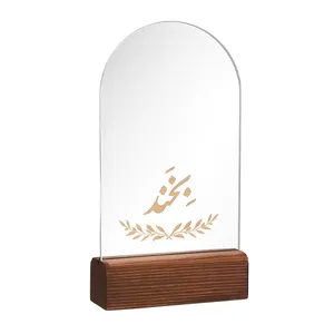 آینه رومیزی مدل بیدار طرح بخند به همراه پایه