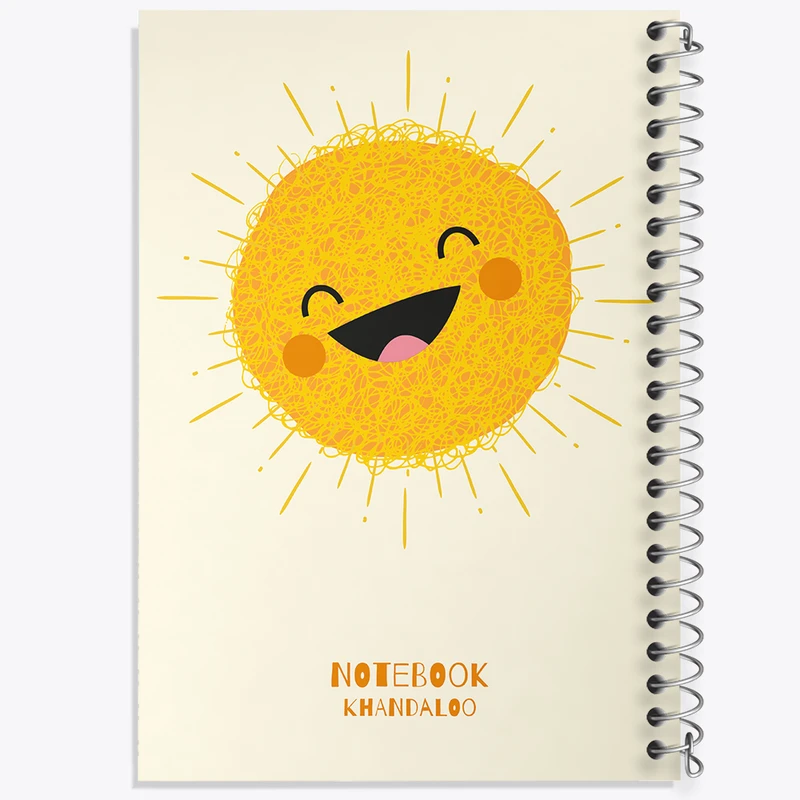 دفتر مشق 50 برگ خندالو طرح خورشید کیوت کد N1499