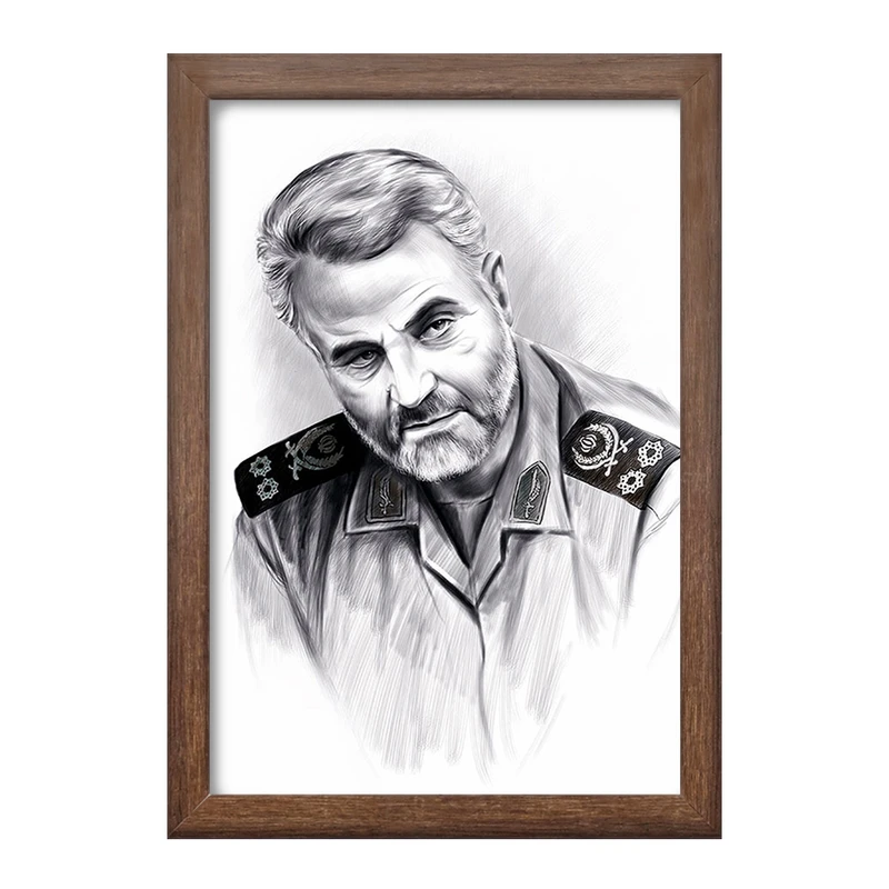 تابلو خندالو طرح سردار قاسم سلیمانی  کد 2618