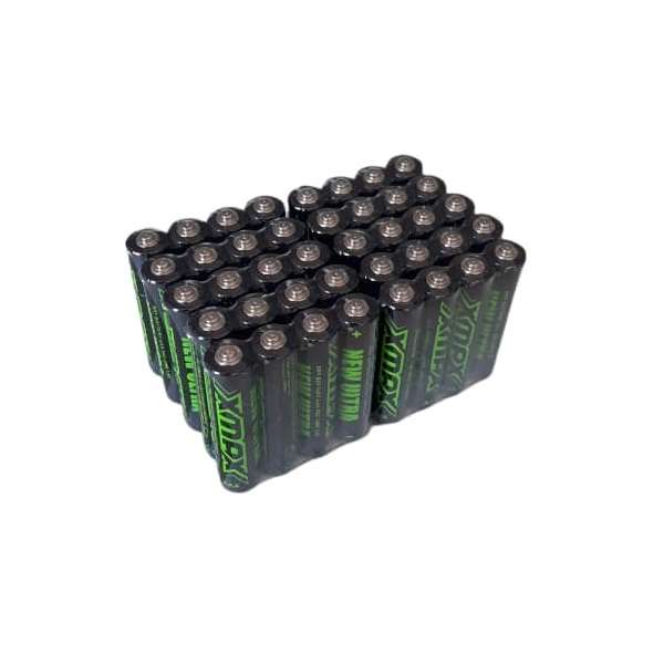 باتری نیم قلمی ایکس مکس مدل R03-NUP4 بسته 40 عددی 