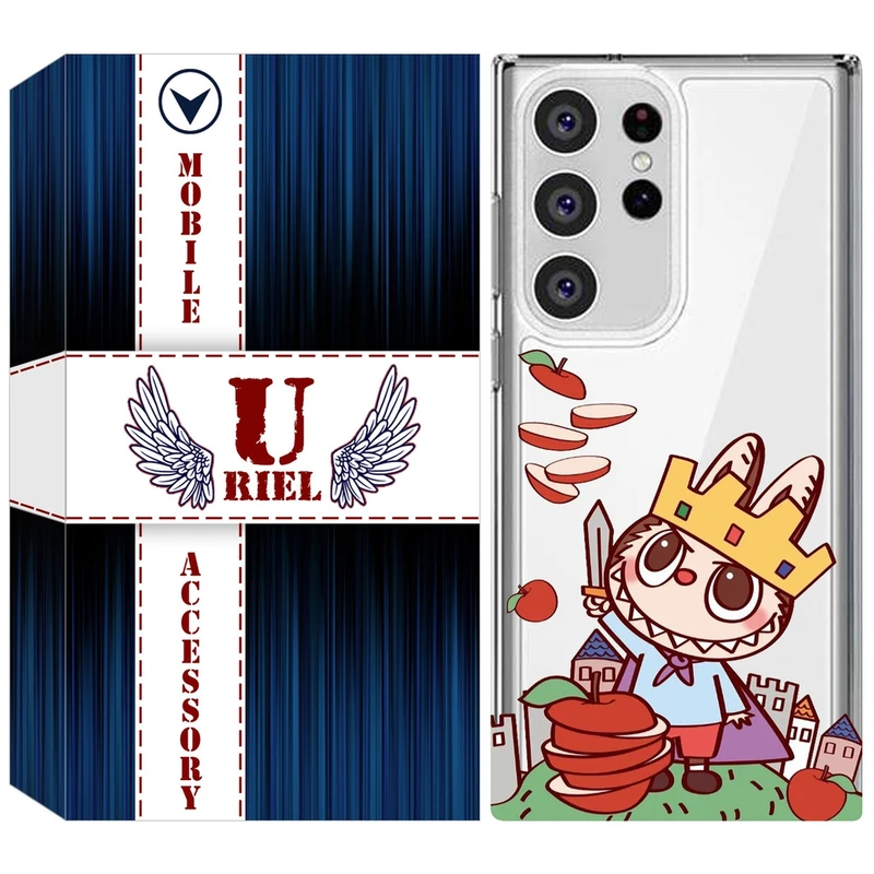 کاور یوریل قاب مدل Clear کد 115 طرح لبوبو Labubu مناسب برای گوشی موبایل سامسونگ Galaxy S23 Ultra