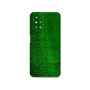 MAHOOT Green-Holographic Cover Sticker for Xiaomi Redmi 10 Prime