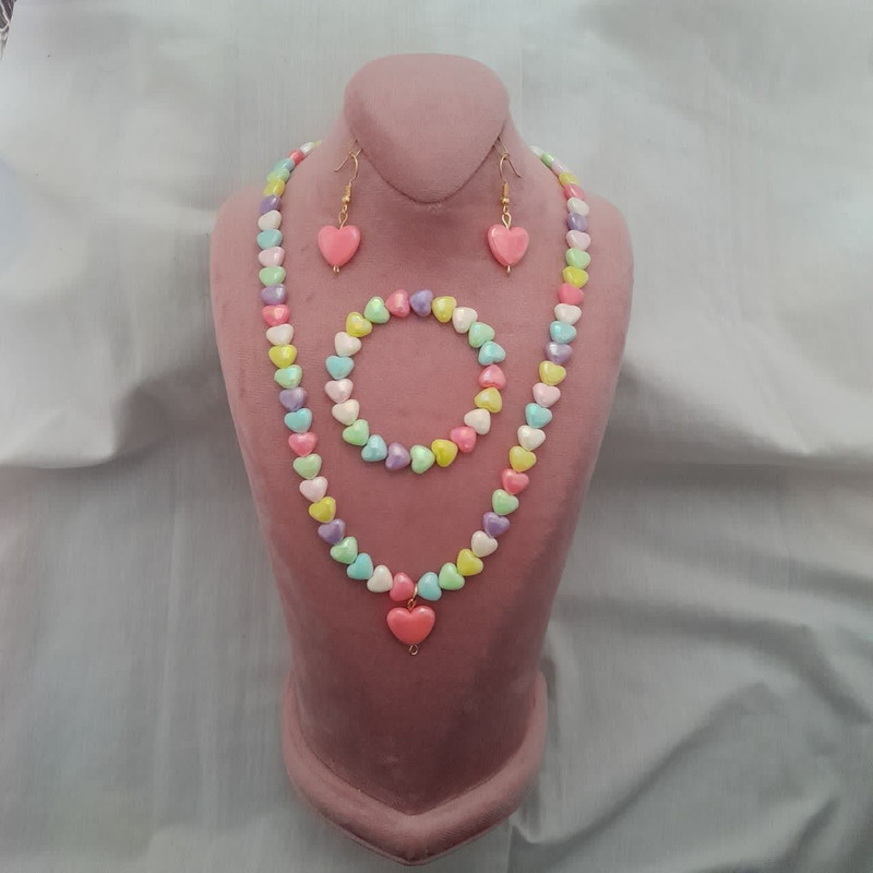 نیم ست دخترانه مدل قلب شاین کد m0268