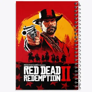 دفتر مشق 50 برگ خندالو مدل Red Dead  کد 10293