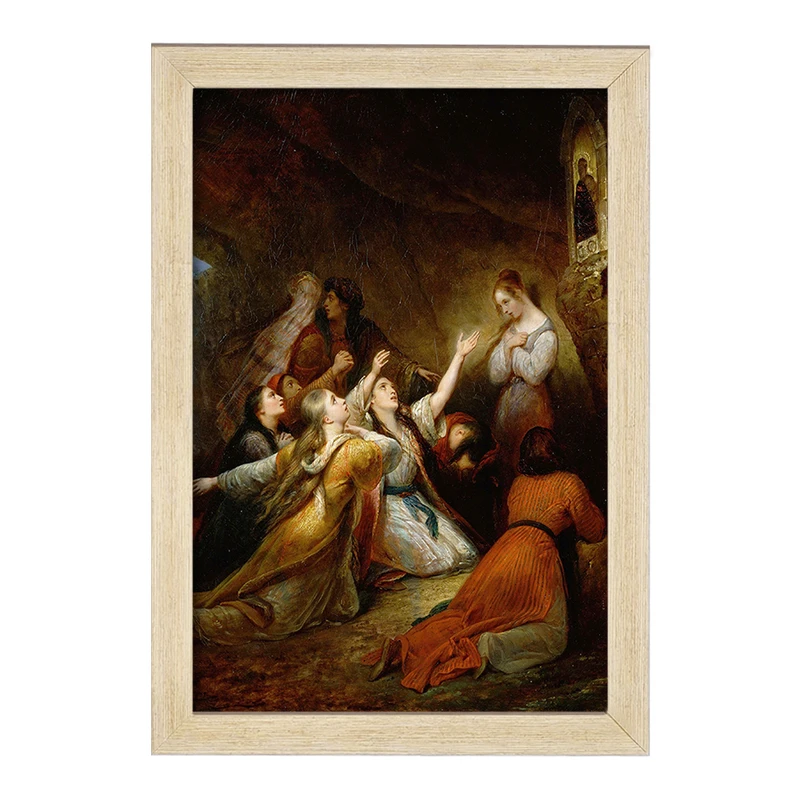 تابلو خندالو مدل نقاشی التماس زنان یونانی اثر آری شفر کد F12165