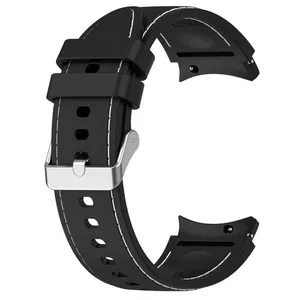 بند مسیر مدل Stitched Silicone Fit  مناسب برای ساعت هوشمند سامسونگ Galaxy Watch 7 40mm / Watch 7 44mm / Watch FE 40mm