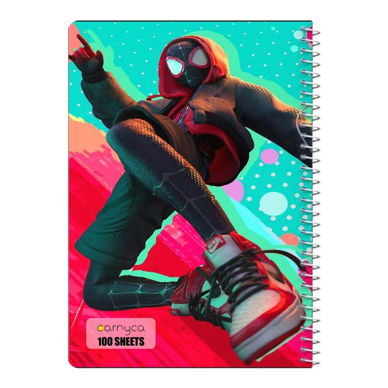 دفتر مشق 100 برگ سیمی کارنیکا طرح Man-مرد عنکبوتی Spider کد 90989