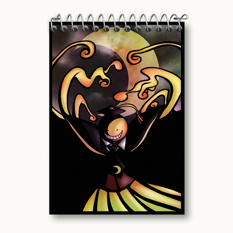 دفتر یادداشت 50 برگ خندالو مدل کورو سنسی انیمه کلاس آدمکشی کد 32068