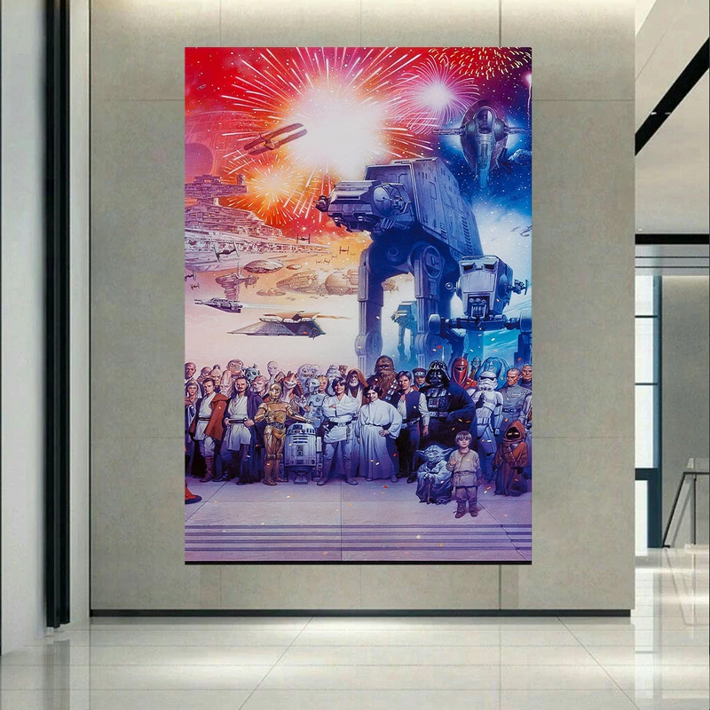 تابلو شاسی طرح جنگ ستارگان مدل Star Wars Collection کد AR922