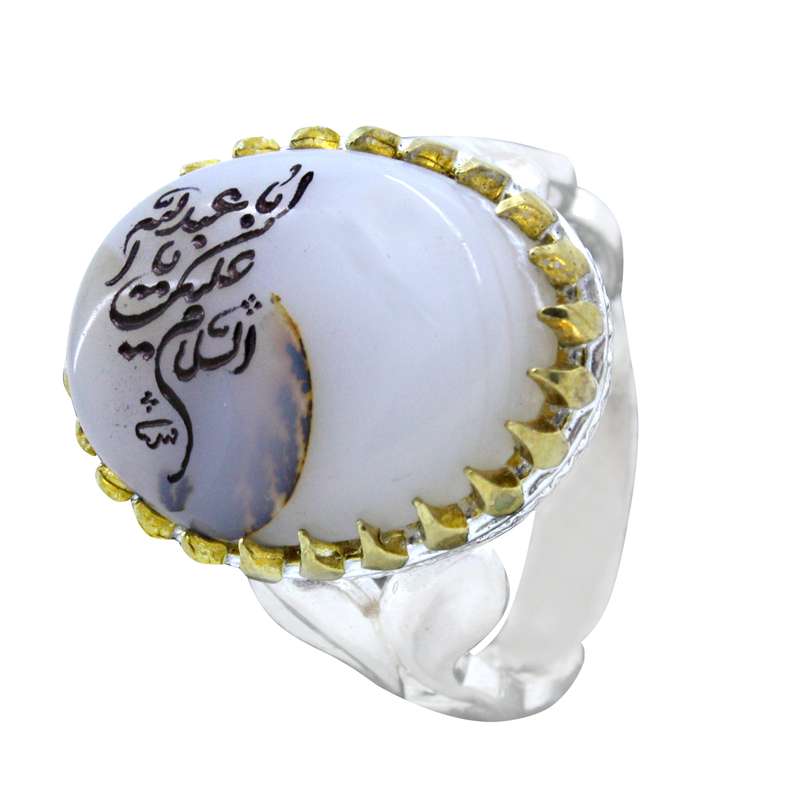 انگشتر نقره مردانه مدل شجر خطی کد 207