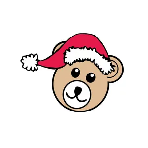 استیکر چوبی کودک مدل خرسی کد 001