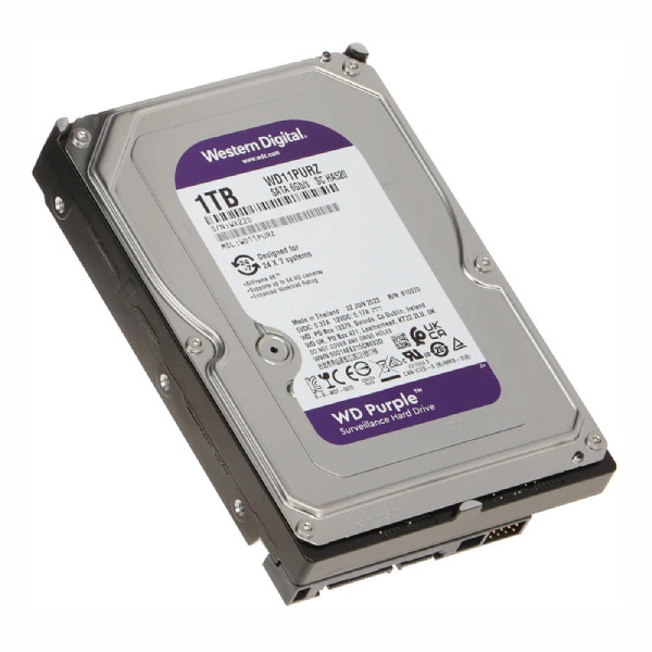 هارددیسک اینترنال وسترن دیجیتال مدل Purple WD10PURZ ظرفیت 1 ترابایت