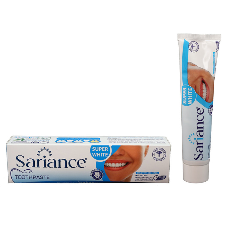 خمیر دندان سفید کننده ساری انس مدل SWB-01 با طعم نعناع حجم 100 میلی لیتر 