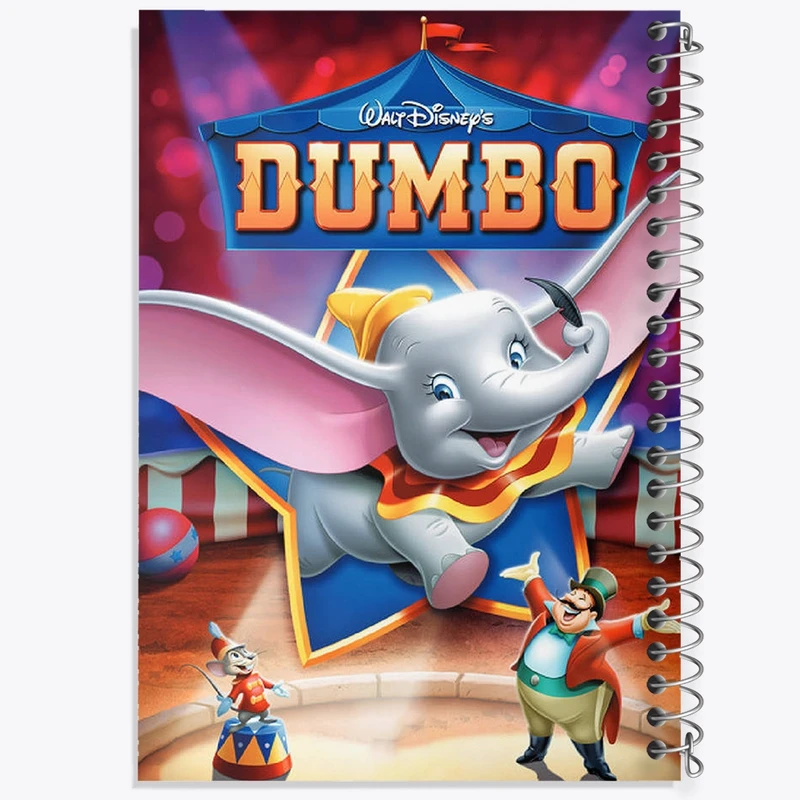 دفتر ژورنال نویسی 50 برگ خندالو مدل نقطه ای طرح دامبو (Dumbo) کد F2085