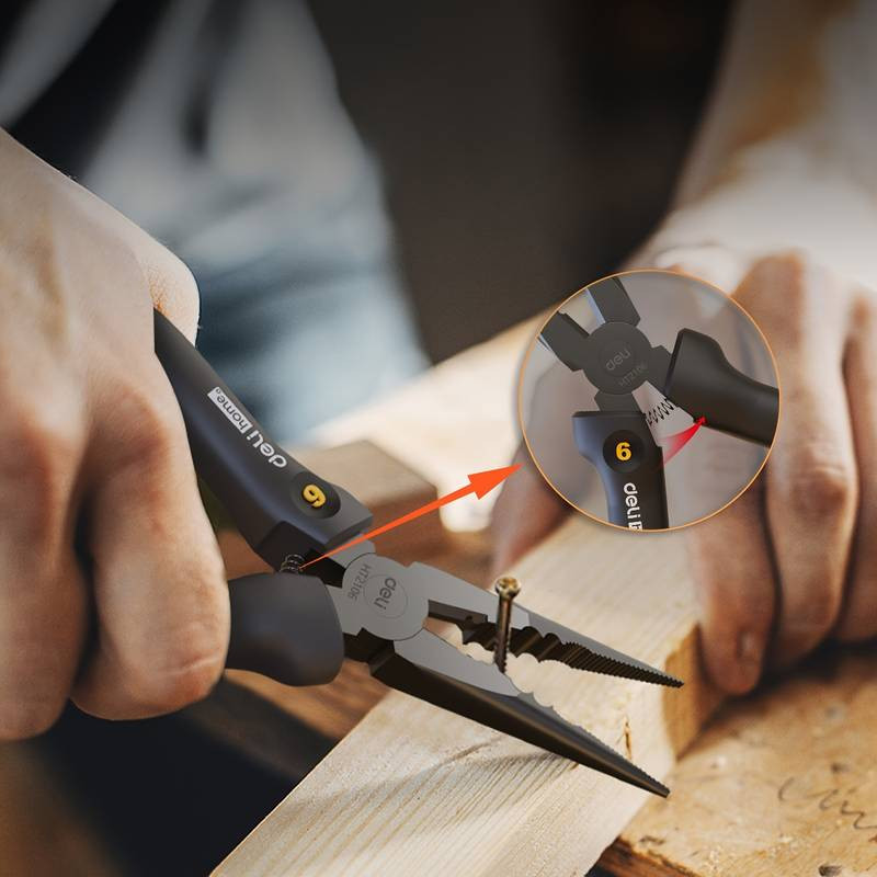 انبر دم باریک دلی مدل HT2106 سایز 6 اینچ