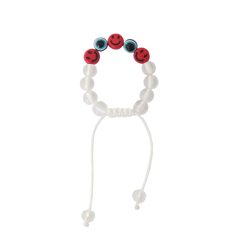 دستبند دخترانه مدل لبخند و چشم نظر