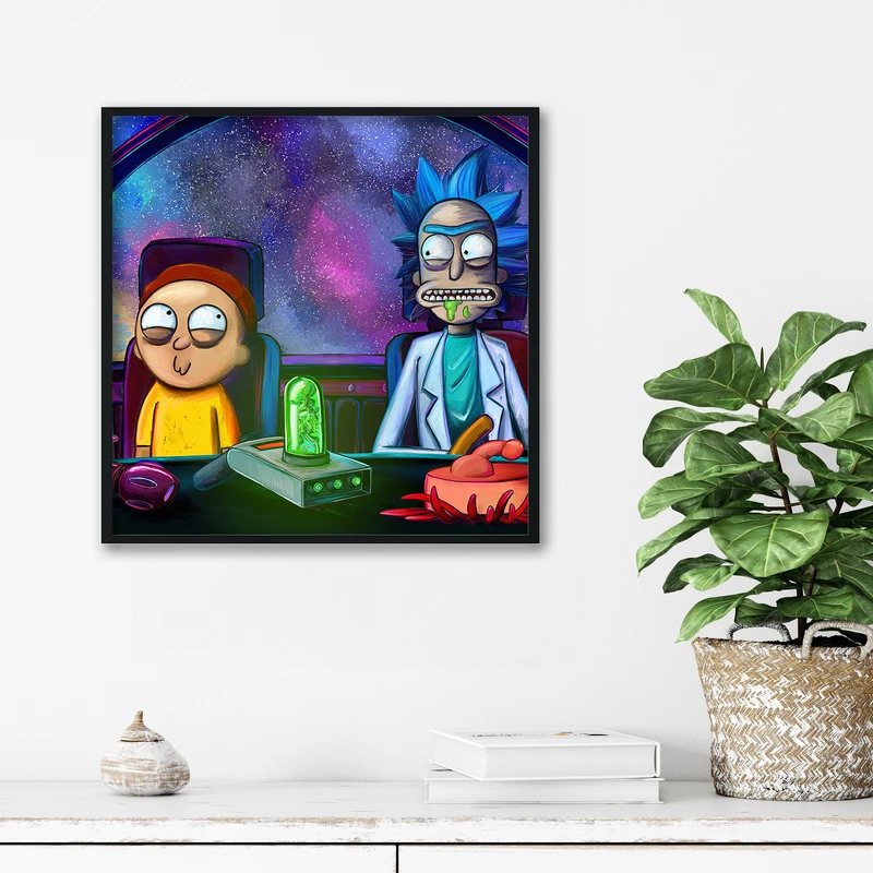 تابلو آتریسا طرح ریک اند مورتی مدل ATr0211