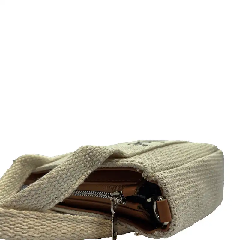 کیف دستی بافتنی زنانه مدل کنفی