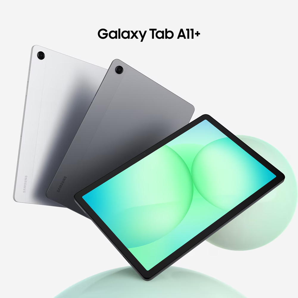 تبلت 11 اینچ سامسونگ مدل Galaxy Tab A11 Plus 5G، ظرفیت 128 گیگابایت و رم 6 گیگابایت، قابلیت پشتیبانی از سیم کارت، رزولوشن دوربین 8 مگاپیکسل