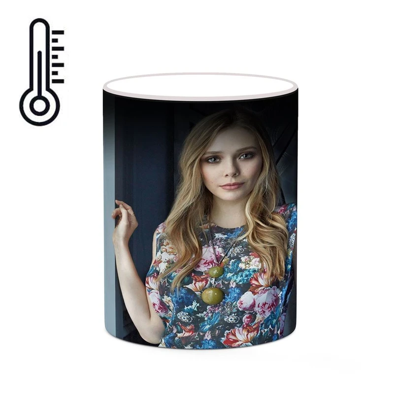 ماگ حرارتی کاکتی طرح الیزابت اولسن Elizabeth Olsen مدل mgh25837