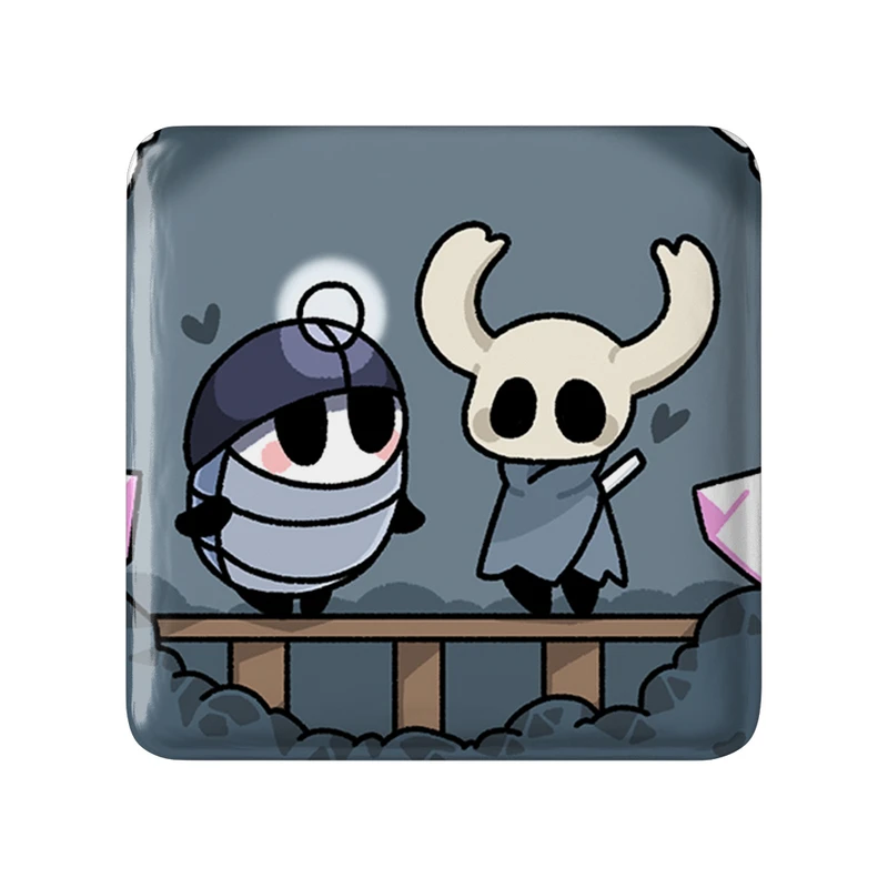مگنت خندالو طرح بازی هالو نایت (Hollow Knight) مدل مربعی کد 32985