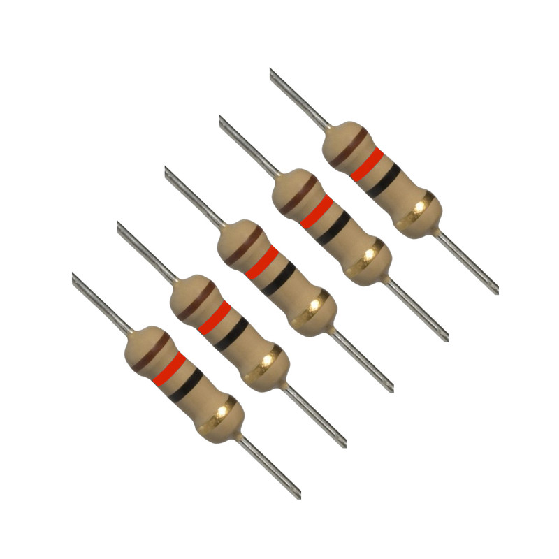 مقاومت 12  اهم 1/4 وات مدل 12R1/4Wبسته 100 عددی