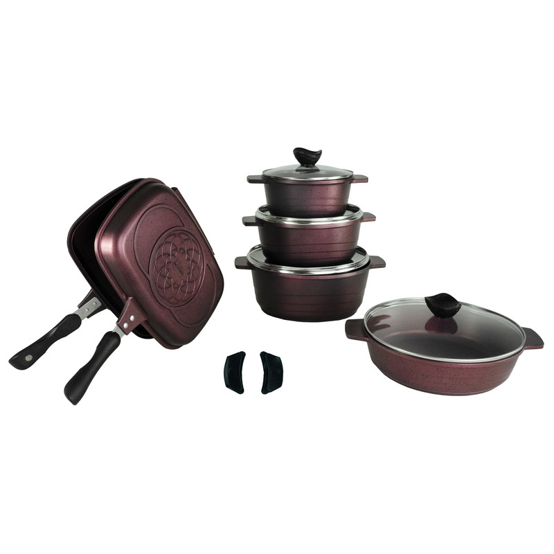 مجموعه سرویس پخت و پز 12 پارچه پیلو مدل HAPPY