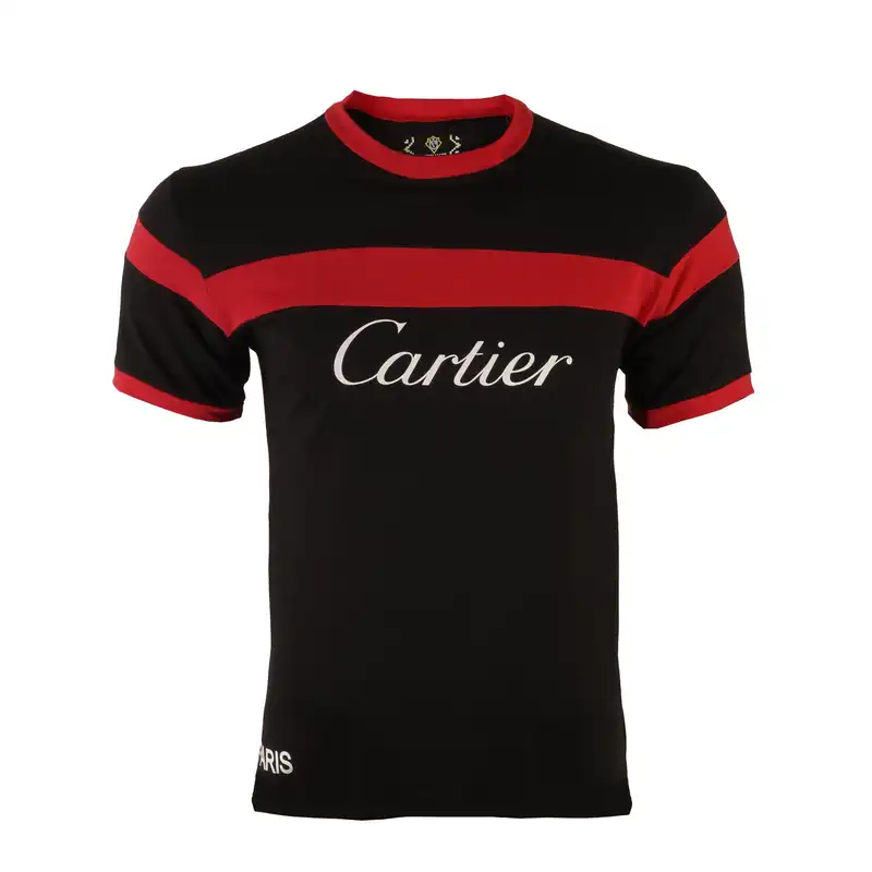 تی شرت آستین کوتاه مردانه مدل تکه دوزی چاپی