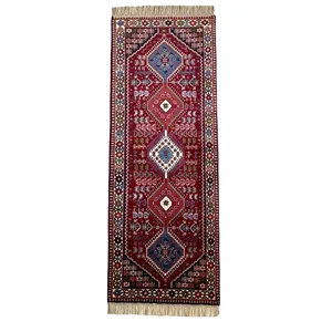 فرش دستباف کناره دو متری مدل یلمه قشقایی کد 1007