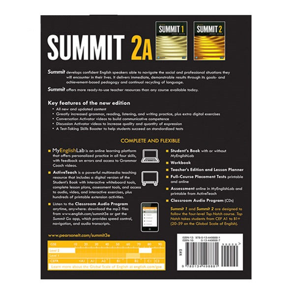 کتاب Summit 2A Third Edition اثر Joan Saslow and Allen Ascher انتشارات Pearson
