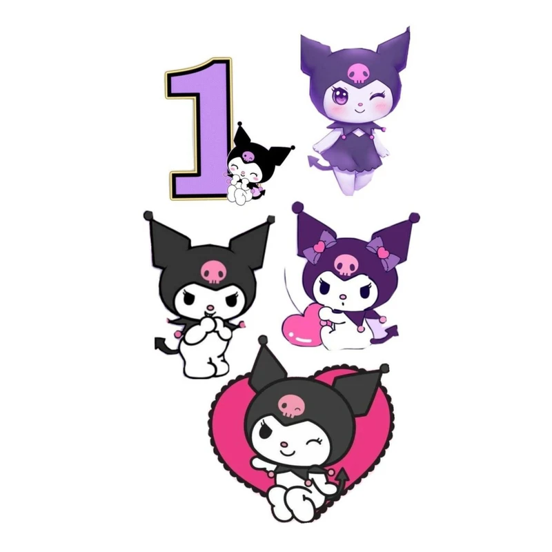 استیکر پارچه و لباس پاد آفرین مدل کارتونی کورومی kuromi کد 795