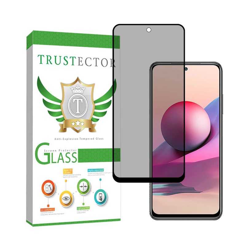  محافظ صفحه نمایش سرامیکی حریم شخصی تراستکتور مدل CERPRIVT مناسب برای گوشی موبایل شیائومی Redmi Note 10 4G / Note 10S / Note 11 4G / Note 11s / Poco M4 Pro 4G / Poco M5s
