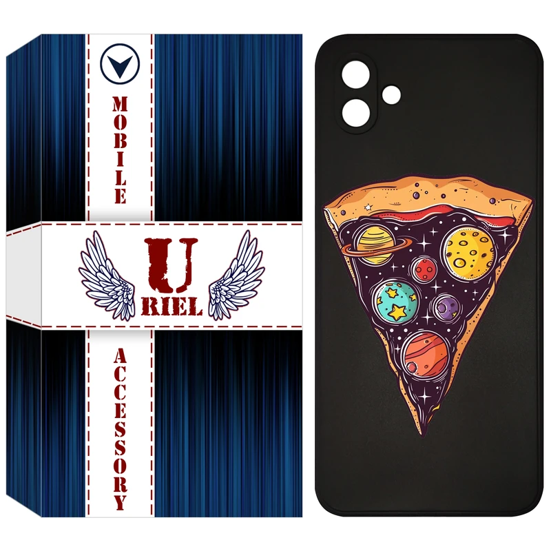 کاور یوریل مدل KSH کد 100 طرح پیتزای کهکشانی مناسب برای گوشی موبایل سامسونگ Galaxy A05