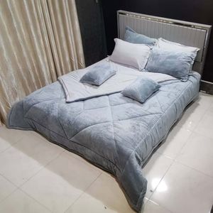 سرویس خواب مدل مخمل ترک تدی کد 4488 دو نفره 8 تکه
