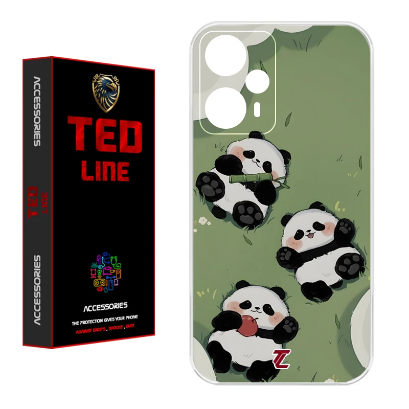 کاور تد لاین طرح پاندا کد 1102 مناسب برای گوشی موبایل شیائومی Poco F5