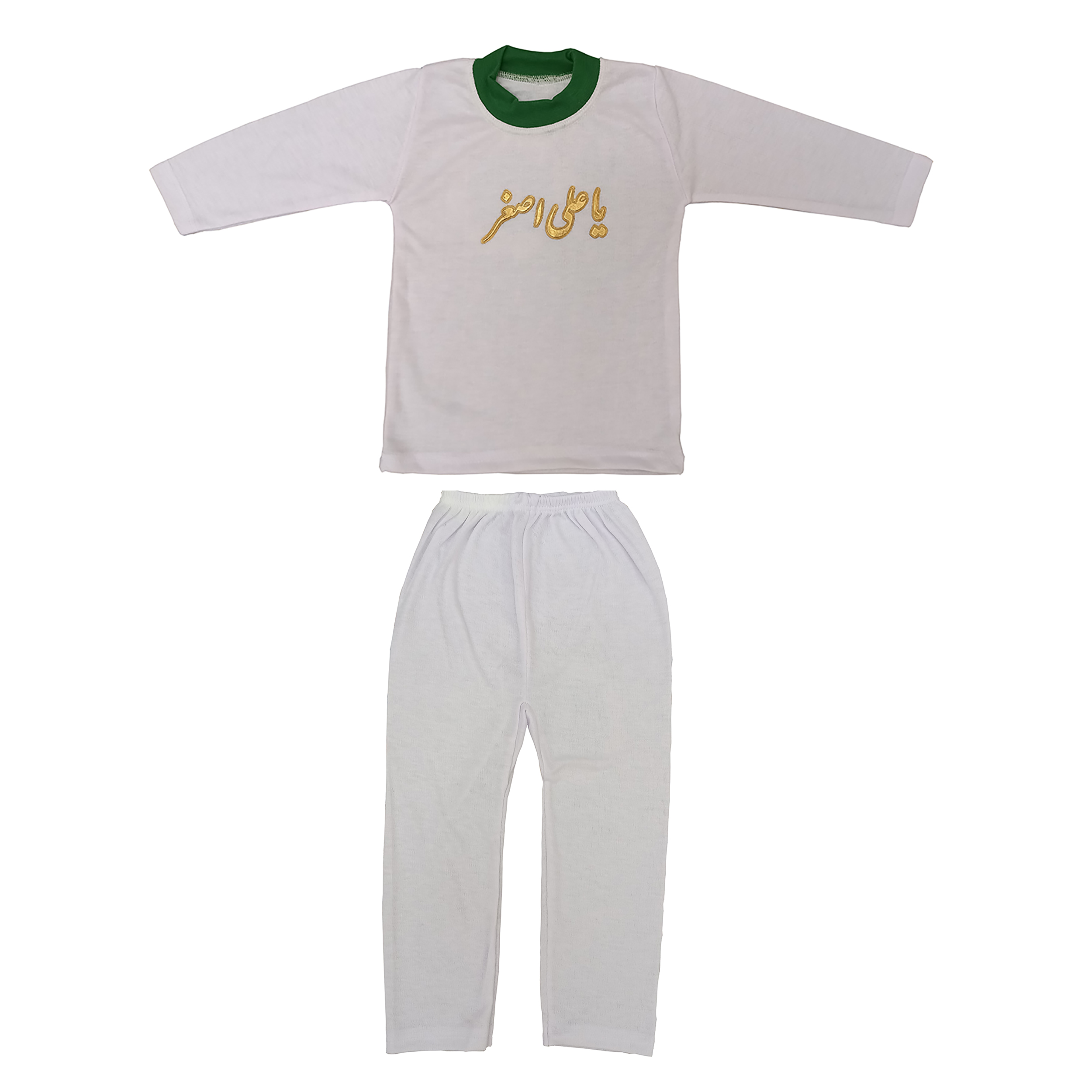 ست تی شرت و شلوار نوزادی مدل محرمی کد M1