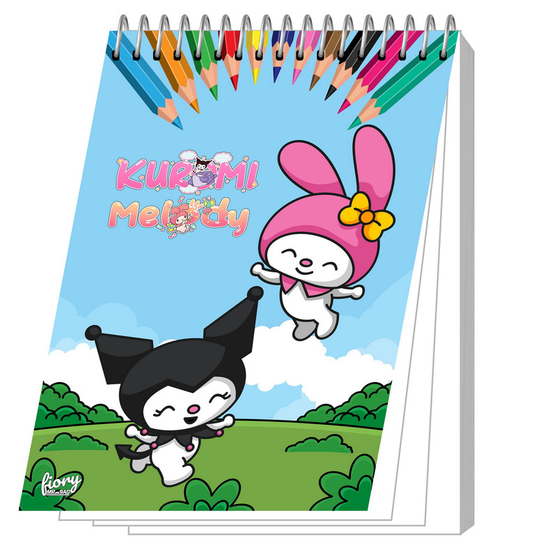 دفتر نقاشی 50 برگ مستر راد مدل کرومی و ملودی a4 کد fiory 2303