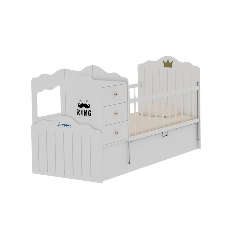 تختخواب کودک فوکاچوب مدل کینگ کد 2112 سایز 180x90 سانتی متر