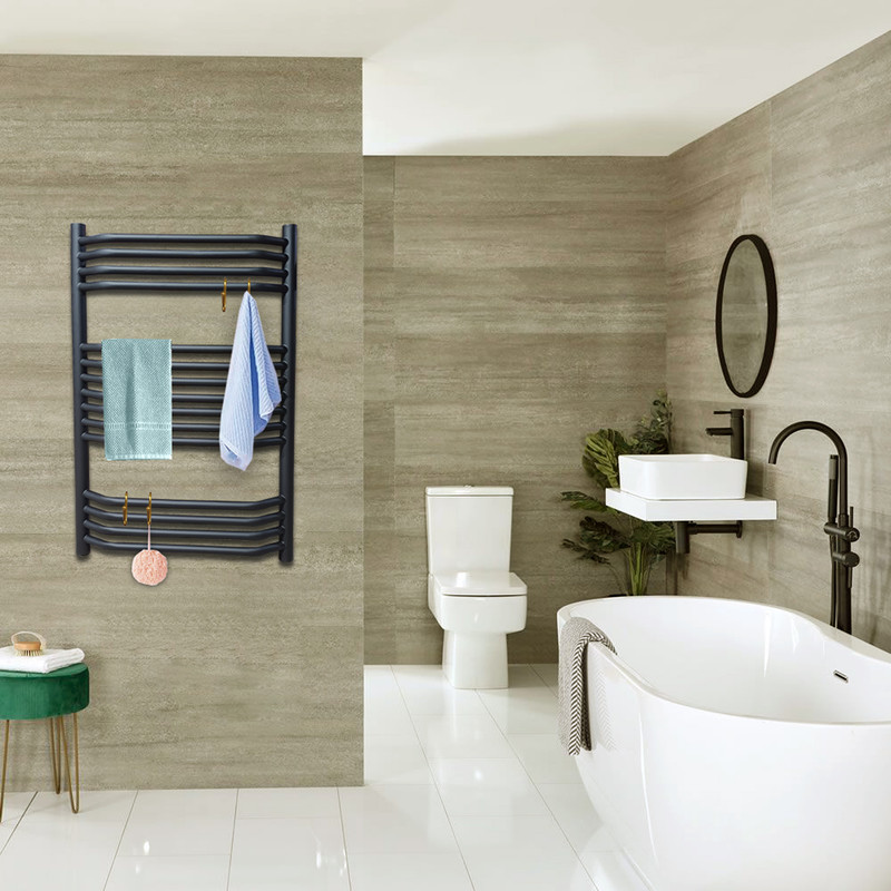 رادیاتور حوله خشک کن هاتیپس مدل تاج 50*80 Black رادیاتور حوله خشک کن هاتیپس مدل تاج 50*80 Black