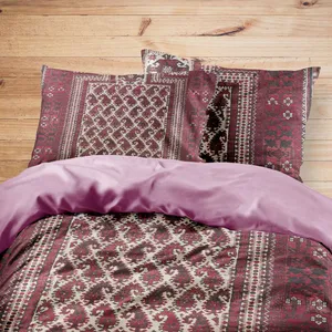 سرویس روتختی مدوپد طرح قالیچه بلوچ جانمازی بته‌ای مدل C-balouch52 یک نفره 4 تکه