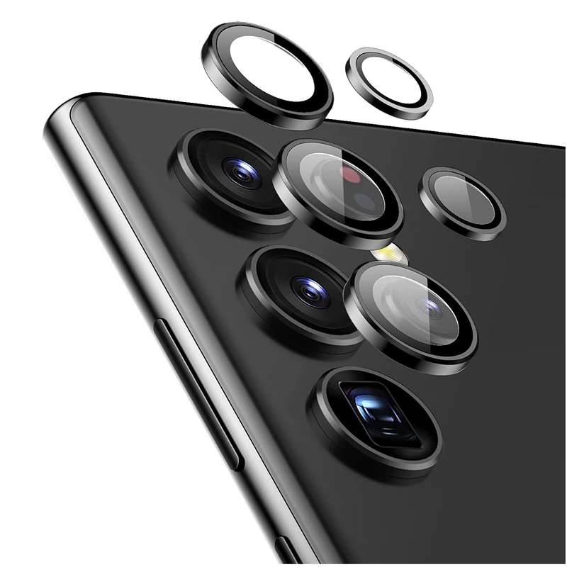 محافظ لنز دوربین بادیگارد مدل Ring مناسب برای گوشی موبایل سامسونگ Galaxy S22 Ultra