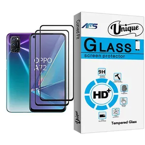 AFS Unique Glass MIX002 Screen Protector For Oppo A72 Pack Of 2