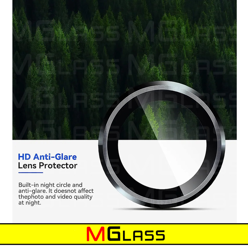 محافظ لنز دوربین ام‌گلس مدل Ring-Metal-MG مناسب برای گوشی موبایل شیائومی Redmi Note 12 Pro 4G