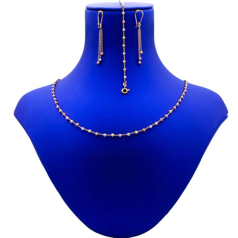 نیم ست طلا 18 عیار زنانه گالری رحمانی مدل البرنادو کد 01051 نیم ست طلا 18 عیار زنانه گالری رحمانی مدل البرنادو کد 01051