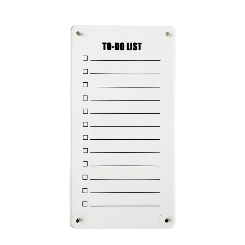 تخته وایت برد مدل چک لیست روزانه سایز 12*23 سانتیمتر