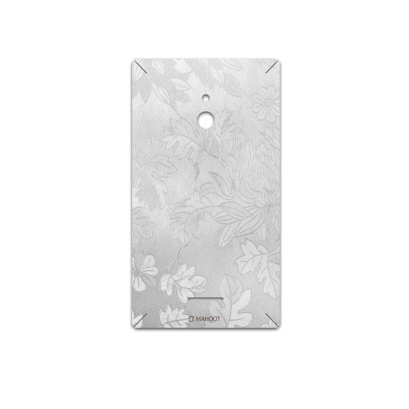 برچسب پوششی ماهوت مدل Silver-Wildflower مناسب برای گوشی موبایل نوکیا XL