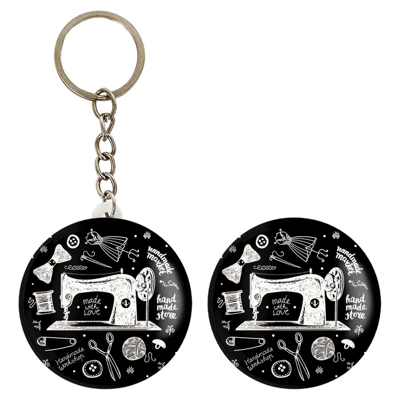 پیکسل خندالو مدل چرخ خیاطی کد 27999 به همراه جاکلیدی