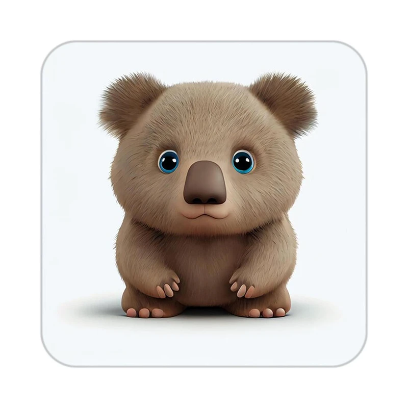 زیر لیوانی کاکتی طرح حیوانات کارتونی مدل mp27467